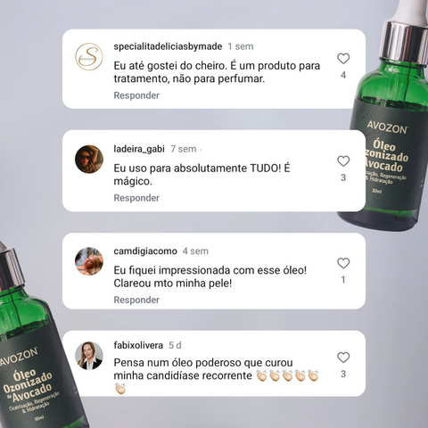 Óleo de Avocado Ozonizado 30ml