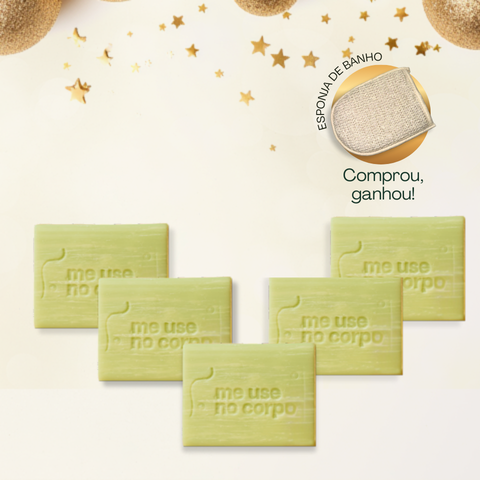 Kit Sabonete Corporal + BRINDE Esponja de Banho Avozon