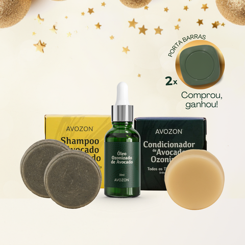 Kit Cabelo + BRINDE 2 Porta Barras Ecológico Avozon