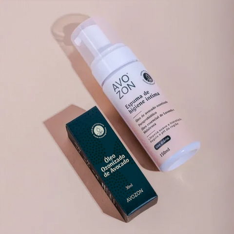 Kit Dupla Hidratação Íntima: Óleo de Avocado 30ml + Sabonete Íntimo em Espuma 150ml