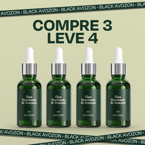 Kit Óleo de Avocado Ozonizado - Compre 3, Leve 4