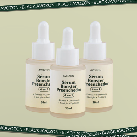 Kit 3 Sérum Facial Booster Preenchedor 4 em 1 - Compre 2, Leve 3